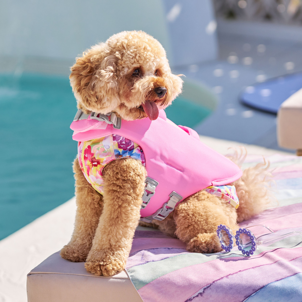 Flamingo Pink Dog Life Jacket Australia