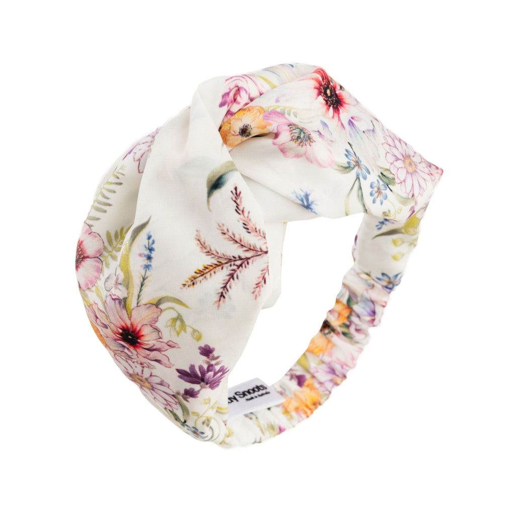 Colourful Floral Silk Dog Headband Australia