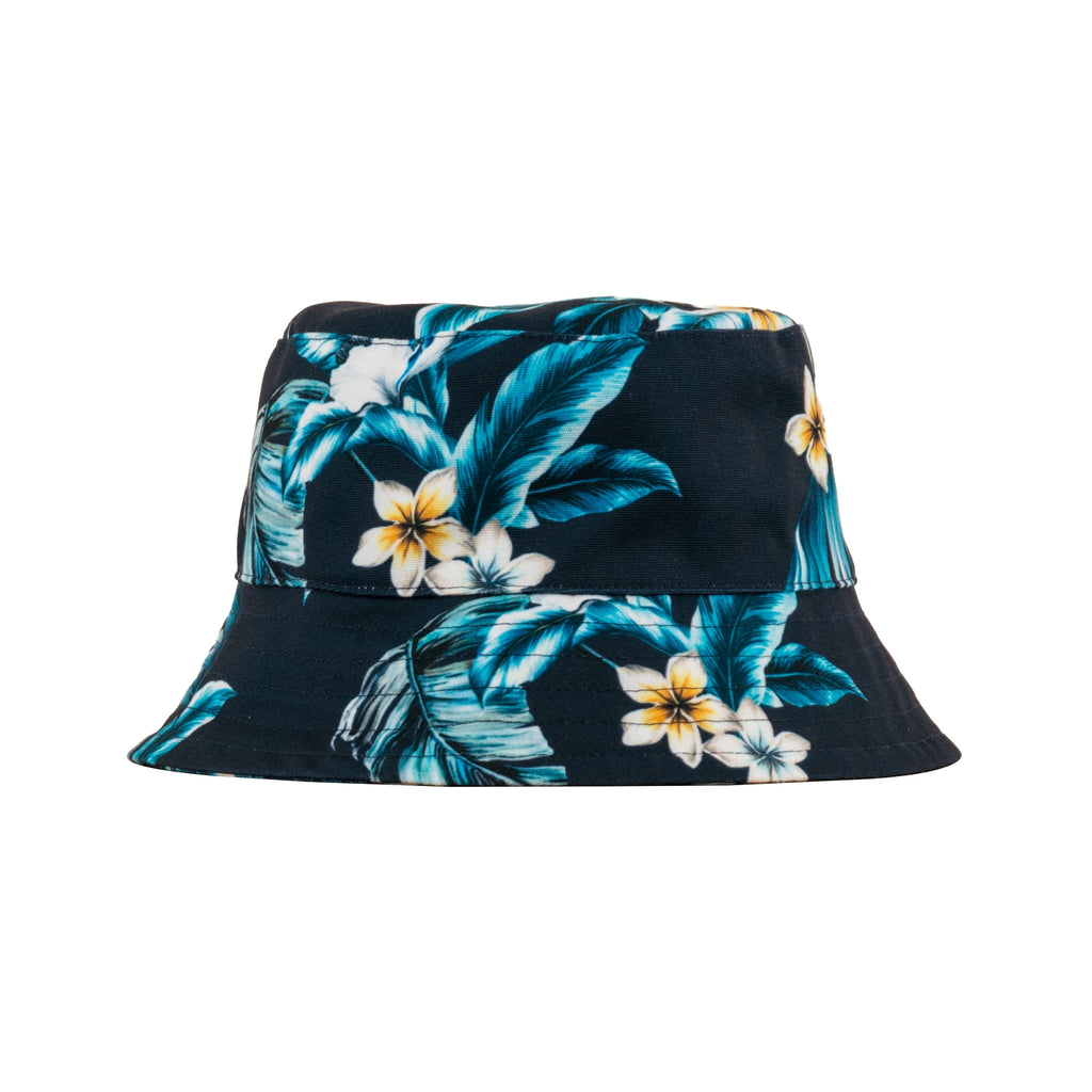 Navy Frangipani UPF 50+ Women's Bucket Hat Australia