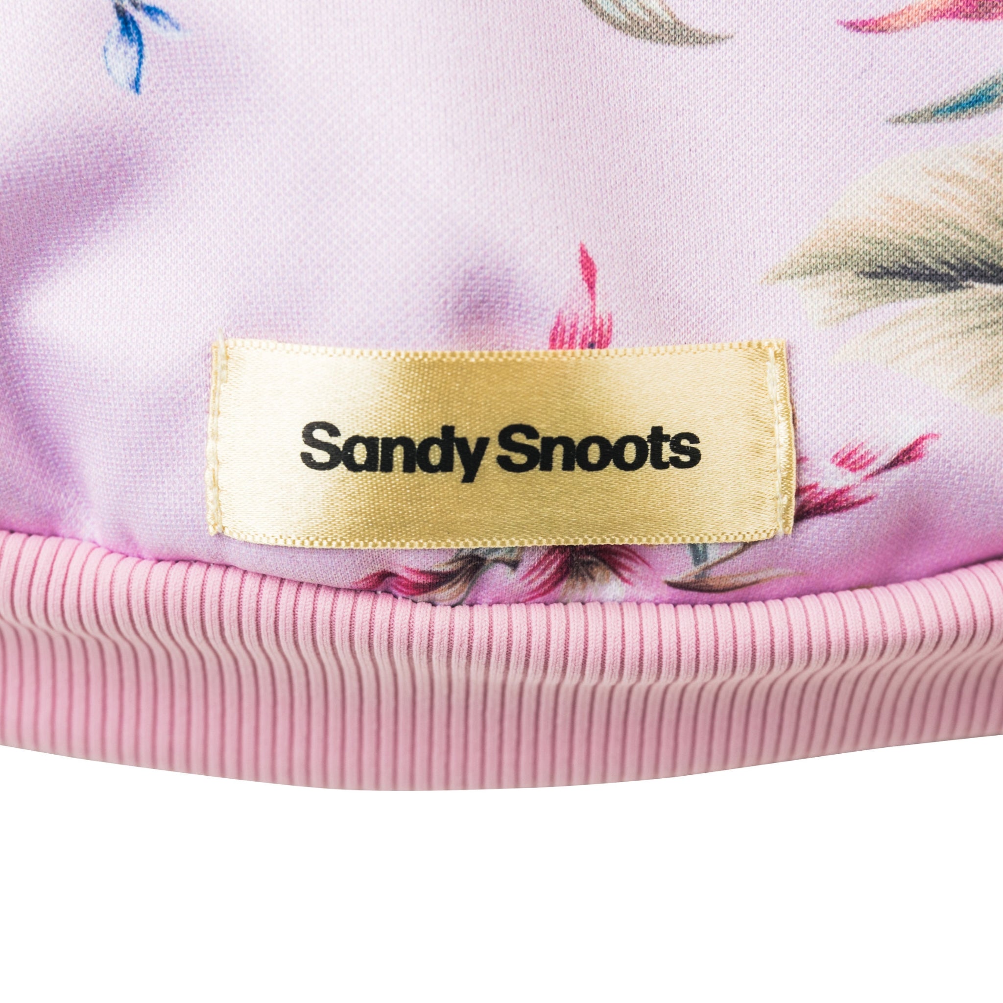 Sandy Print Label Lady of the Tropics Dog Hoodie β Sandy Snoots