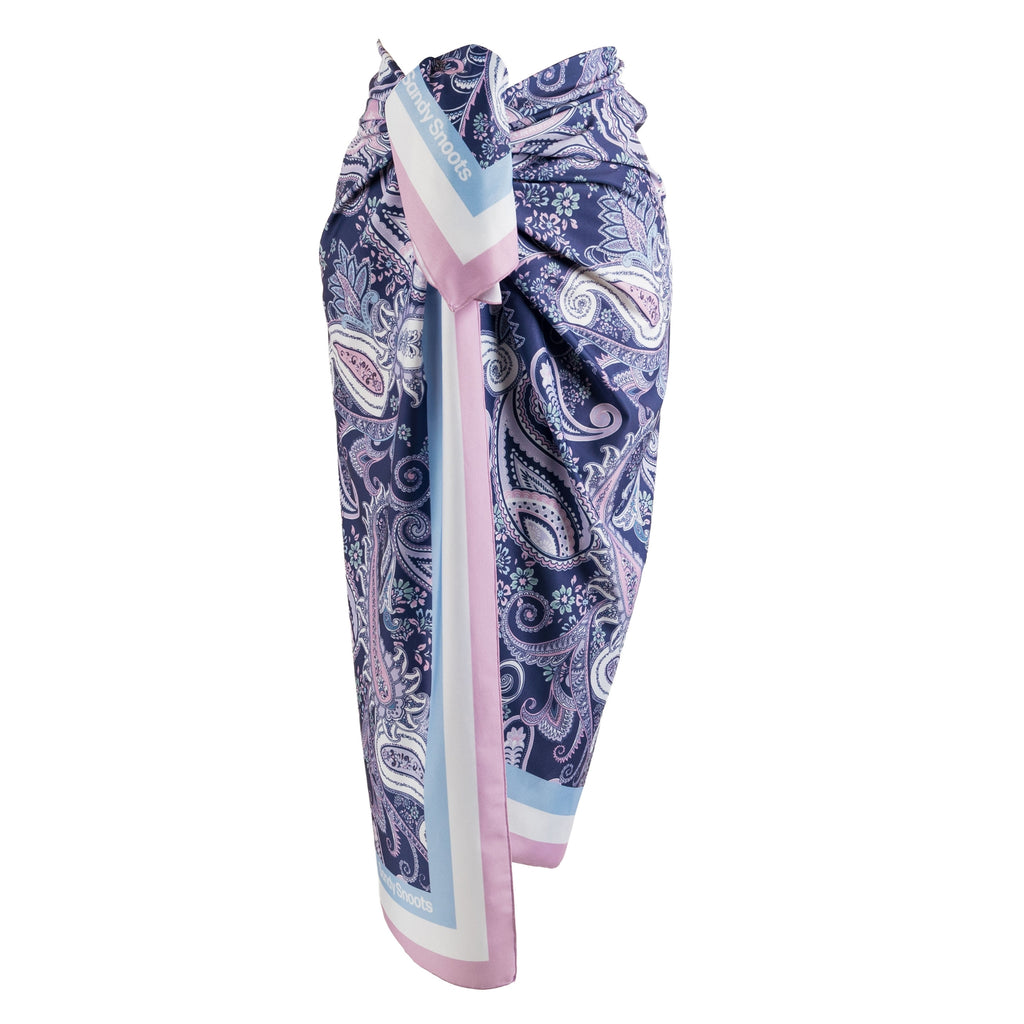 Purple Paisley Unisex Beach Sarong Australia