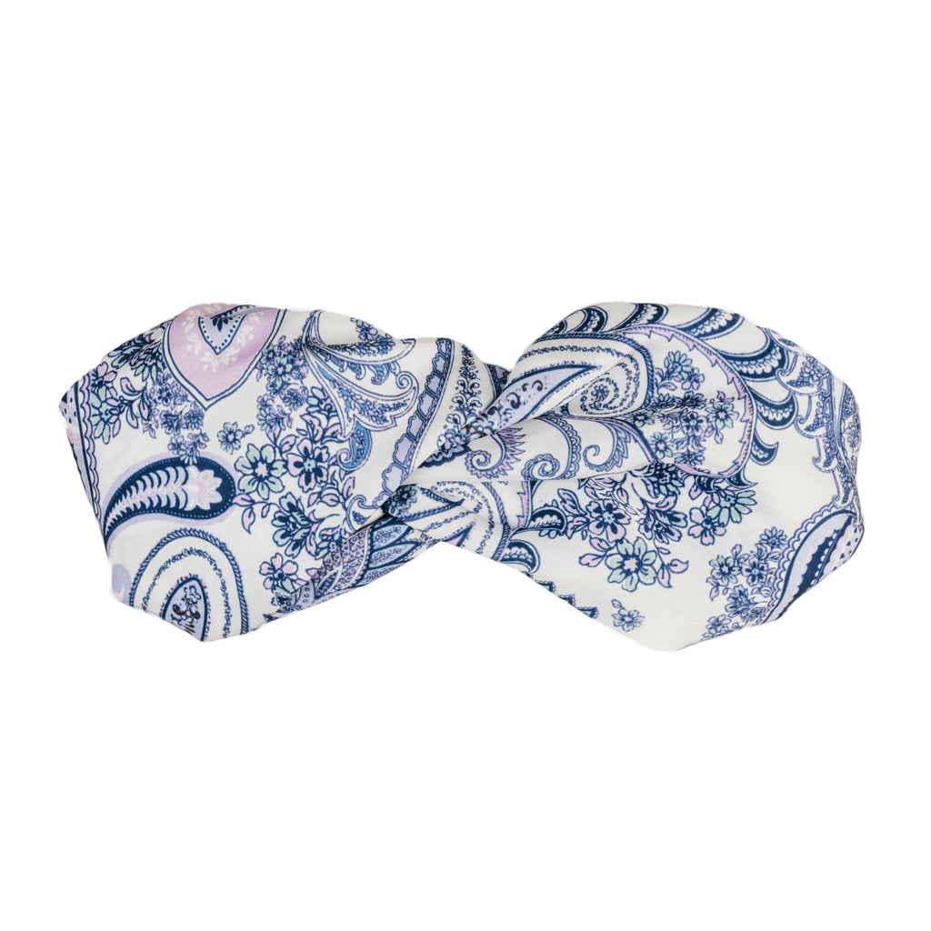 Purple Paisley Silk Dog Headband Australia