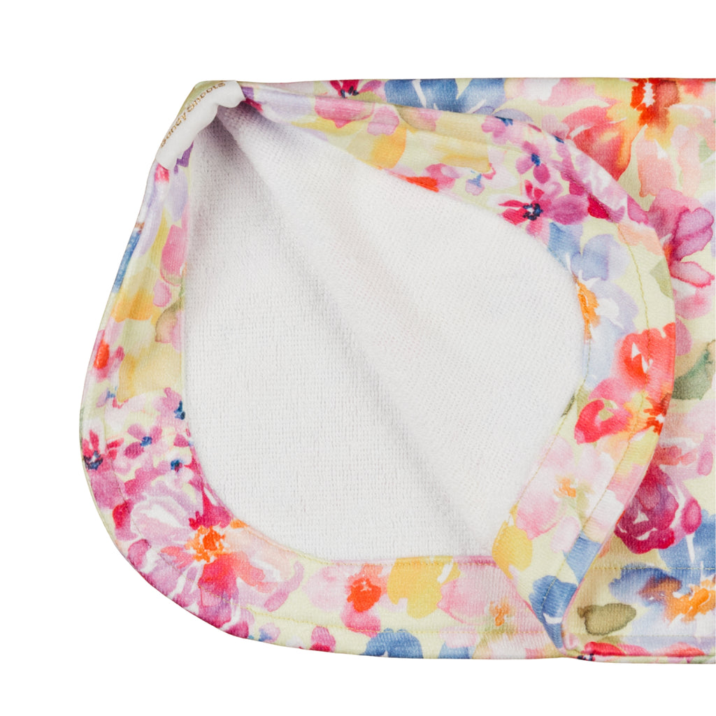 Yellow Floral Wearable Dog Poncho Drying Towel Australia