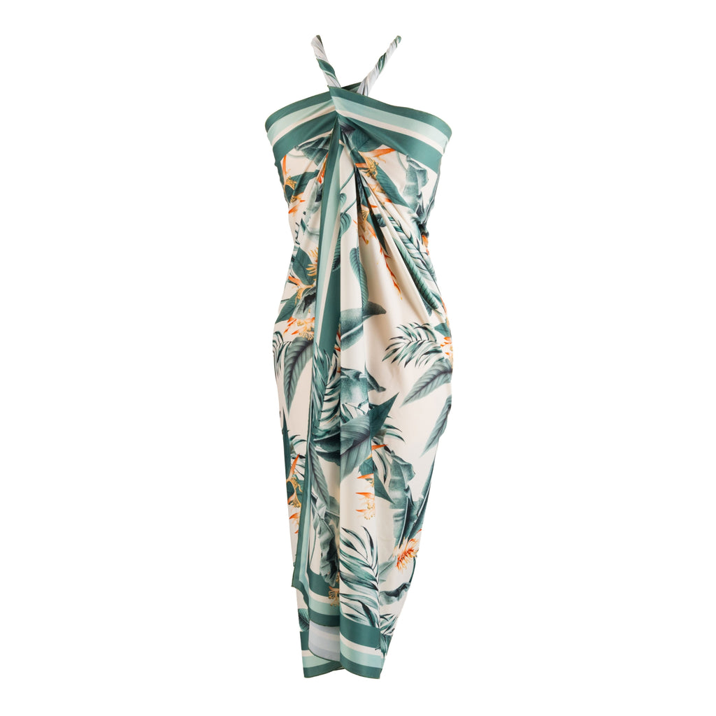 Tropical Green Leaves Unisex Beach Sarong Australia