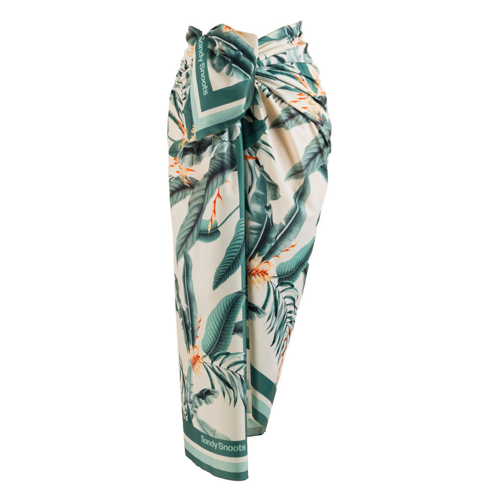 Tropical Green Leaves Unisex Beach Sarong Australia