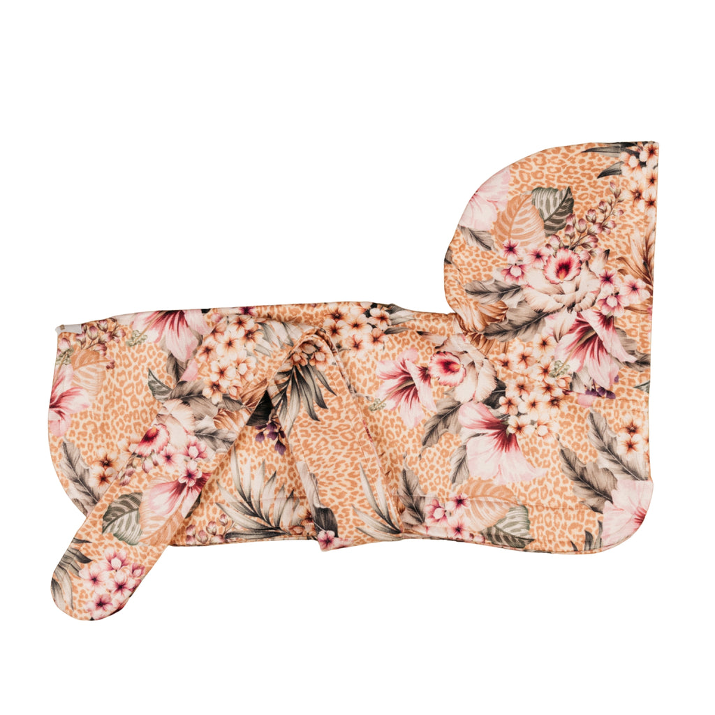 Floral Animal Print Wearable Dog Poncho Drying Towel Australia
