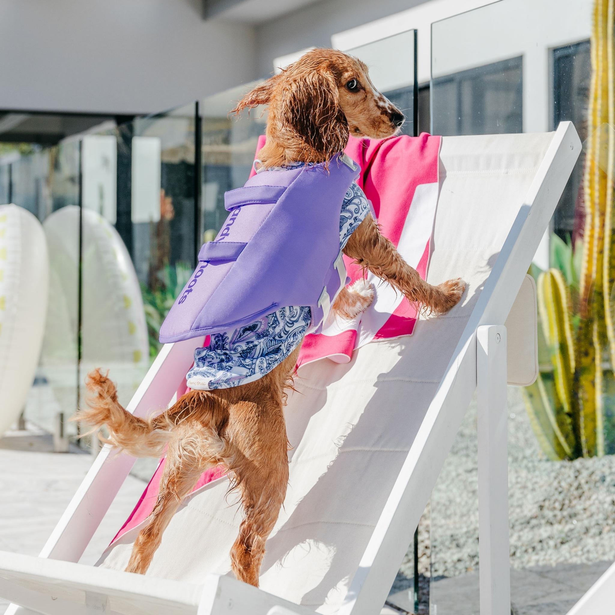 Dog Life Jacket Cyeollo Mermaid Dog Safety Vest With Rescue Handle